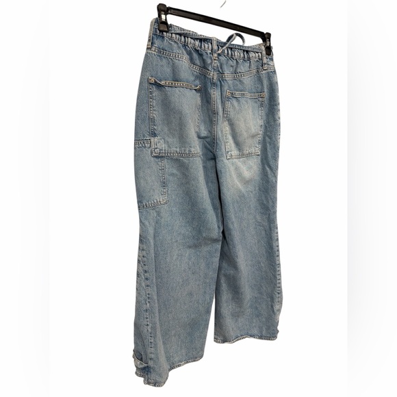 Free People CRVY Outlaw Wide Leg Jeans We The Free Rigid Denim Medium - Picture 5 of 8